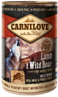 Carnilove lam & wild zwijn natvoer hond (blik) 12 x 400 g