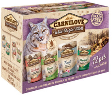 Carnilove natvoer kat multipack (zakjes) 24 x 85 g