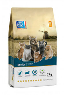 Carocroc 25/12 Senior kattenvoer 2 x 7 kg