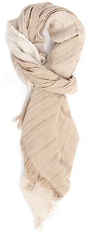 Carola | scarf with gradient | taupe Print / Multi - One size