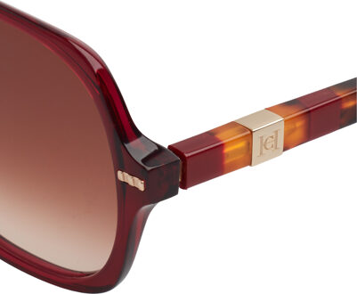 Carolina Herrera Acetat-Schmetterlings-Sonnenbrille HER0106S für Frauen - maat Bordeaux
