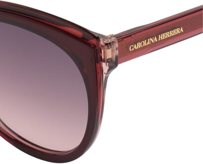 Carolina Herrera Acetat-Schmetterlings-Sonnenbrille HER0175S  für Frauen Bordeaux