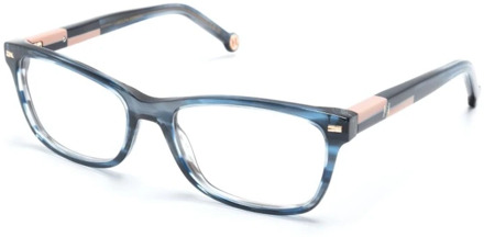Carolina Herrera Blauwe Optische Brillen voor Moderne Vrouwen Carolina Herrera , Blue , Dames - 51 MM