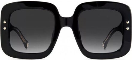 Carolina Herrera CH-0010-S-807 CH 0010 S 52 807 Zonnebril Zwart