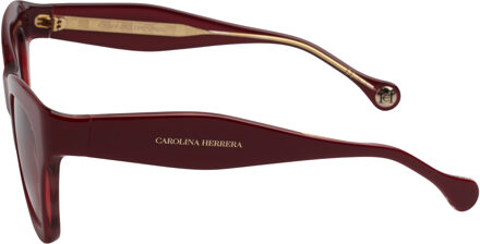 Carolina Herrera CH0015S Acetat-Schmetterlings-Sonnenbrille für Damen Bordeaux