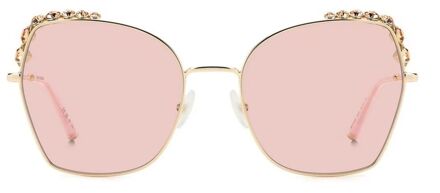 Carolina Herrera Ch8001 Kattenoog Zonnebril Roze Lensen Lichtroze