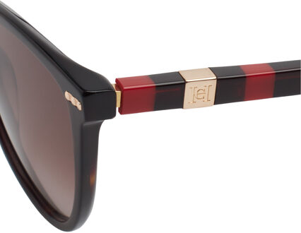 Carolina Herrera HER0107S Cat-Eye-Sonnenbrille aus Acetat  für Frauen Bruin