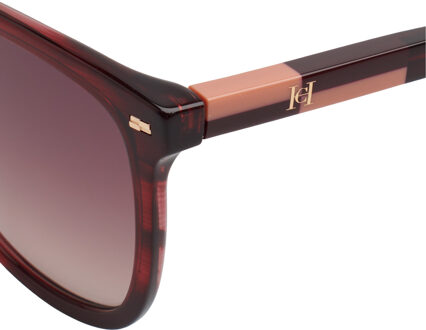 Carolina Herrera HER0136S Acetaat vlinder zonnebril voor dames - maat Rood