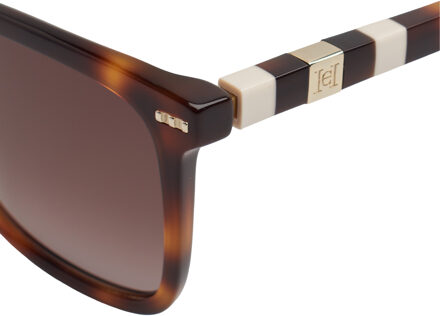 Carolina Herrera Quadratische Acetat-Sonnenbrille CH0045S  für Frauen Bruin