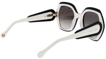 Carolina Herrera Zwarte Acetaat Zonnebril - One Size