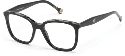 Carolina Herrera Zwarte optische bril, veelzijdig en stijlvol Carolina Herrera , Black , Dames - 52 MM