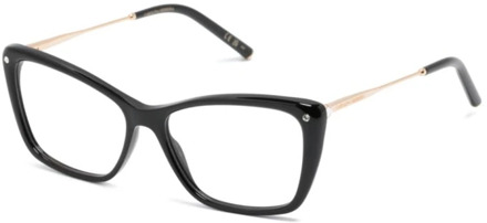 Carolina Herrera Zwarte optische bril, veelzijdig en stijlvol Carolina Herrera , Black , Dames - 55 MM
