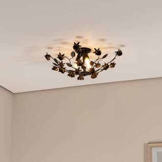 Carolina plafondlamp, bronskleurig, 3-lamps, ijzer