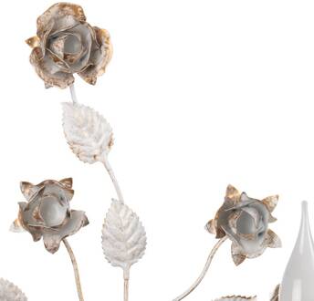 Carolina wandlamp, ivoorkleurig, 2-lamps, ijzer