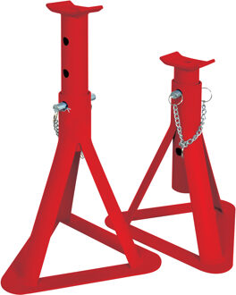 CarPoint 2-delige Assteunenset 2000 kg rood