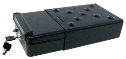 CarPoint Autokluis 22,5x16x7,5 cm staal zwart