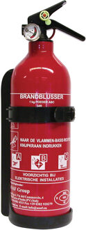 CarPoint Brandblusser Abc Met Manometer 1 Kg Rood 31 Cm