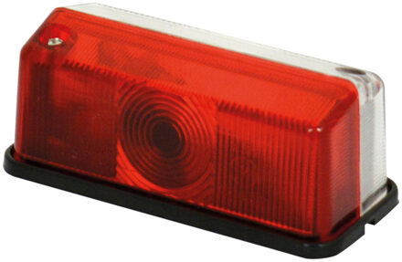 CarPoint Breedtelicht Rechthoek Rood/Wit 12V
