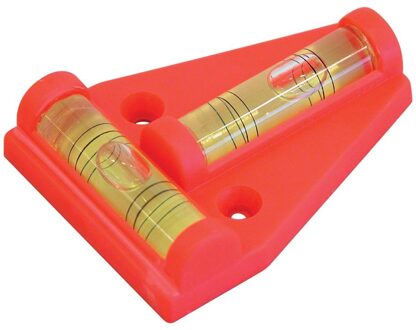 CarPoint driehoekswaterpas 4,5 x 6 cm rood