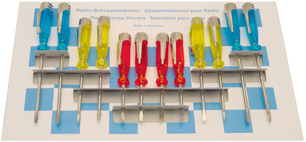 CarPoint Fittingschroevendraaierset metalen clip à 12st