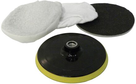 CarPoint polijstschijfset 150 mm voor polijstmachine 4-delig