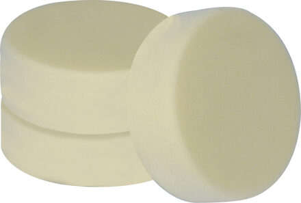 CarPoint polijstsponzen medium 150 mm wit 3 stuks