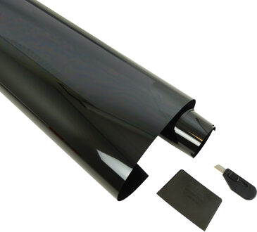 CarPoint Raamfolie 75x 300cm donkerGrijs 5% ruitenfolie - autoruit verduisteren