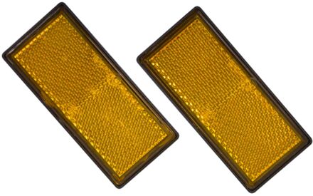 CarPoint Reflector Oranje 86x40mm 2 Stuks