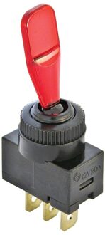 CarPoint schakelaar 12V rood/zwart