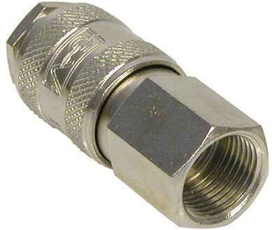 CarPoint snelkoppeling 1/4' vrouw binnendraad 3/8"" Zilverkleurig