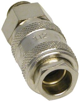 CarPoint snelkoppeling 1/4"" vrouwelijk buitendraad 1/2"" Zilverkleurig