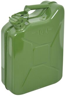 CarPoint stalen jerrycan 10 liter groen