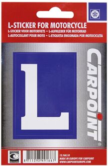 CarPoint Sticker L Voor Motorfiets 8,5 Cm Blauw