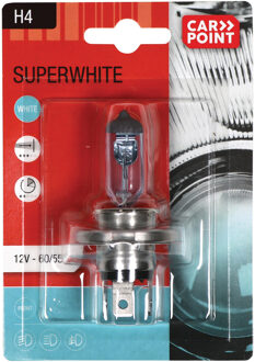 CarPoint Superwhite H4, 12V60/55W 0760043