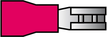CarPoint Vlakstekerhuls 559 Rood 2.8x0.5mm 10 Stuks