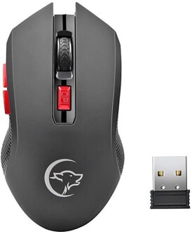 Carprie 2400 Dpi 6 Knoppen 2.4G Draadloze Gaming Muis Optische Draadloze Muizen W/Usb-ontvanger Muis Gamer Voor pc Computer Laptop