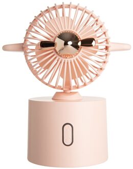 Carprie Draagbare Usb Oplaadbare Fan Kantoor Huishoudelijke Opvouwbare Telescopische Ventilator Laag Geluidsniveau Hoge Levensduur Batterij Standby Mini Fan roze