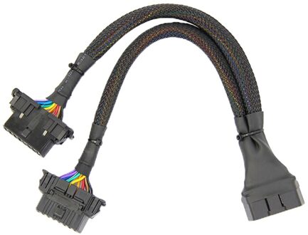 CARPRIE Instrument Tool 1 IN 2 Omgezet Kabel OBD2 Platte Verlengkabel Met 16Pin Aangesloten hoge quality9624