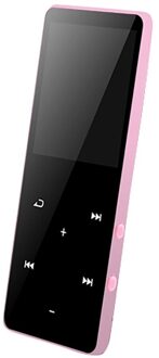 Carprie Mini Bluetooth Mp3 Mp4 Speler 4Gb Met Fm Media Touch Sleutel Sport Muziek Speakers Mp3 Bluetooth radio Fm Usb Roze
