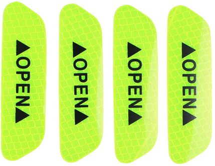 CARPRIE Reflecterende Strips 4 STUKS Auto Deur Open Sticker Reflecterende Tape Veiligheidswaarschuwing Decal Universal 9528 groen