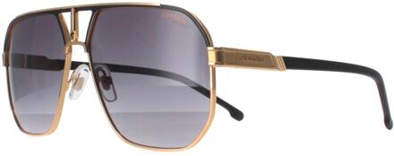 Carrera 1062/S SAO 9O matzwart en goud donkergrijs gradiënt zonnebril - One Size