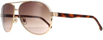 Carrera Aviator unisex gouden ivoor havana bruin gradiënt 1051/s - maat