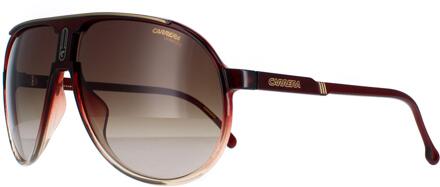 Carrera Champion 65/N 7W5/HA bordeauxrode schaduw bruin gradiënt zonnebril Rood - One Size
