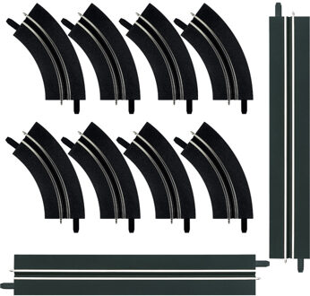 Carrera GO Eensporige uitbreidingsset kunststof zwart/bruin