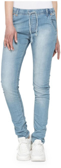 Carrera Jeans Slim Fit Jeans met Elastische Tailleband voor Dames Carrera Jeans , Blue , Dames - XS
