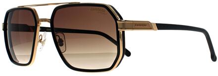 Carrera Rechthoek Heren Mat Zwart Goud Zwart Bruin Groen Anti Reflex 1069/S - maat