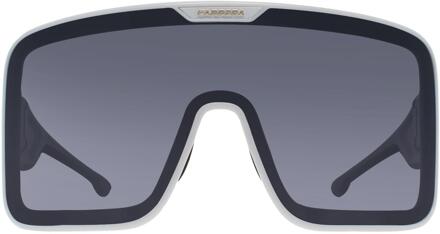 Carrera Shield Unisex Wit Zilver Spiegel Vlaglab 15 - maat