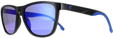 Carrera Square unisex zwart blauwe spiegel 8058/s - One Size