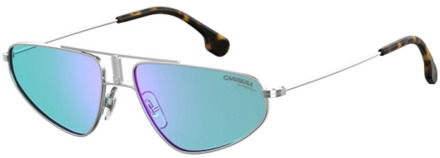 Carrera Women's 1021-S-10-2Y Sunglasses, Silver, 58/17/140