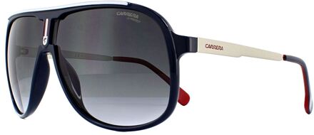 Carrera Zonnebril 1007/S PJP 9O Blauw Zilver Donker Grijs Verloop - maat